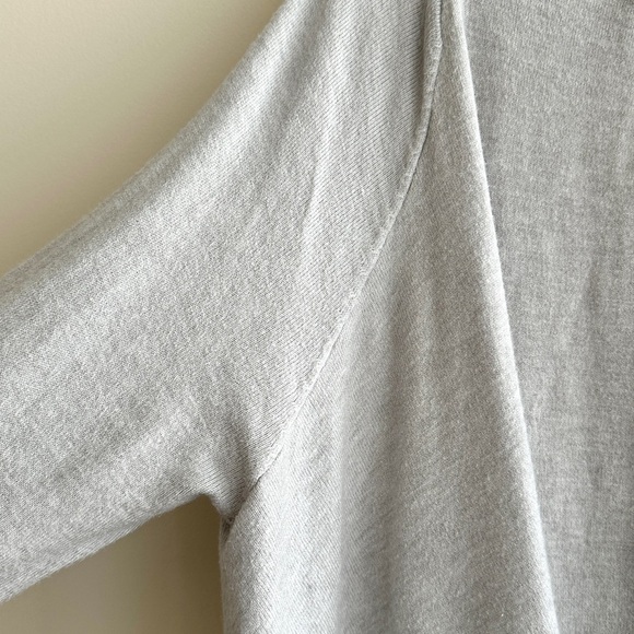 Vila Milano Grey Open Front Metallic Studded Cardigan, Grey, Size Small - Picture 7 of 16